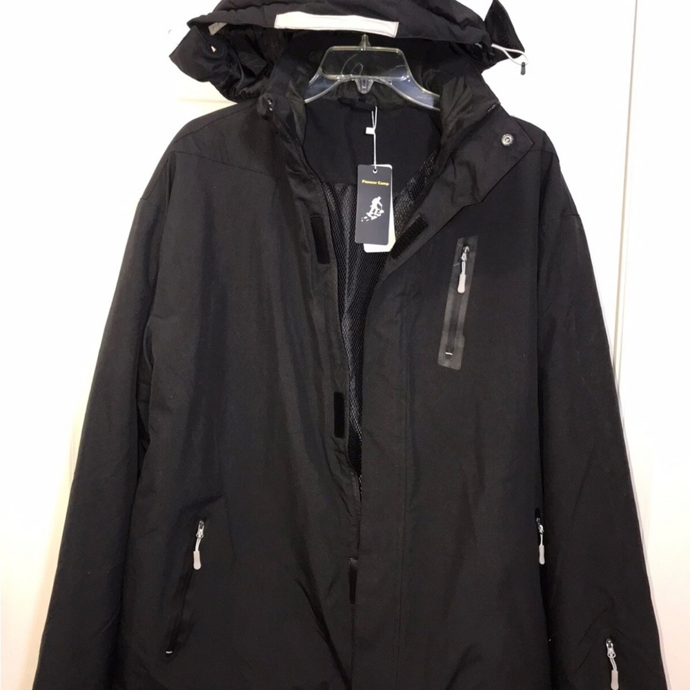 Men's Black Winter Coat Ski Snowboarding Jacket XXL Cold Weatherproof